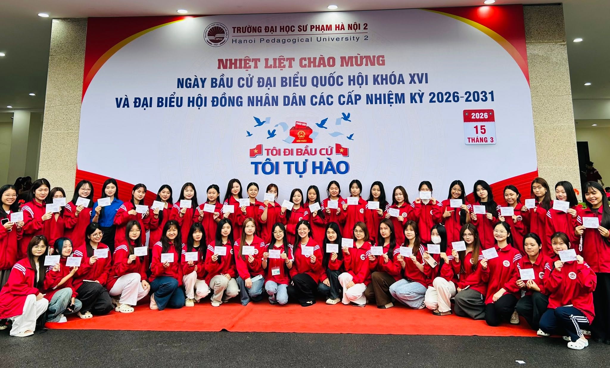 Tuổi trẻ Khoa Giáo dục Mầm non nô nức hưởng ứng Ngày hội non sông: Bầu cử đại biểu Quốc hội khóa XVI và đại biểu HĐND các cấp nhiệm kỳ 2026 – 2031